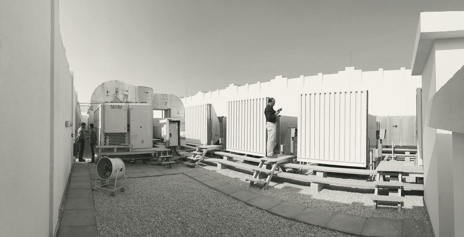 Packaged plant units on site
